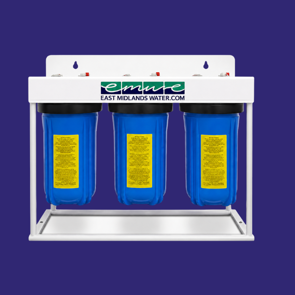 Système de filtration d'eau privée à 3 niveaux (boîtiers, support et cartouches)