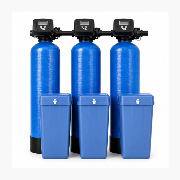 Débit d'adoucisseur d'eau commercial triplex de 700 litres jusqu'à 78 000 litres par heure (3672)