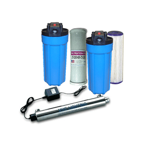 Filtration de récupération d'eau de pluie à flux standard avec filtre UV