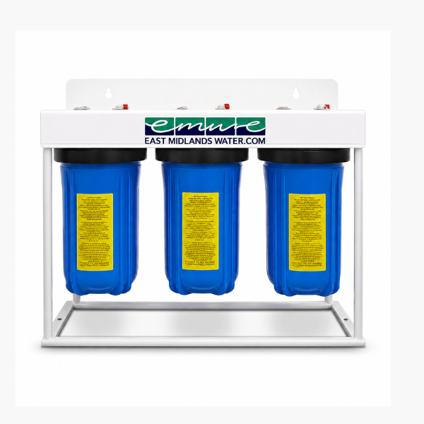 Système de filtration d'eau privée à 3 niveaux (boîtiers, support et cartouches)