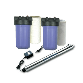 Filtration de récupération d'eau de pluie à haut débit avec filtre UV 48 LPM