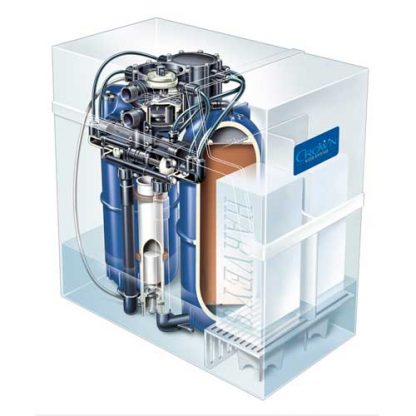 Adoucisseur d'eau non électrique à double réservoir pour sel en bloc Harvey Crown F15-3SLT